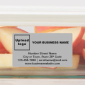 Marque d'entreprise sur le Étiquette adhésif recta (Apposé)