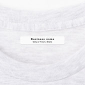 Marque d'entreprise sur le Étiquette rectangle bla (Apposé)