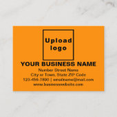 Marque d'entreprise sur petite carte rectangle ora (Devant)