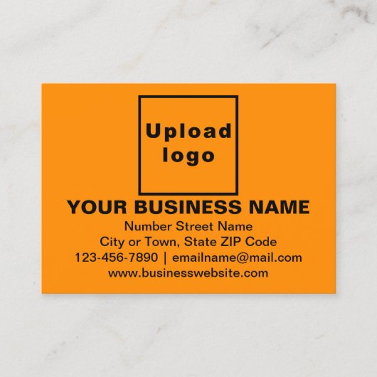 Marque d'entreprise sur petite carte rectangle ora (Devant)