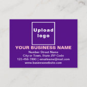 Marque d'entreprise sur petite carte rectangle vio (Devant)