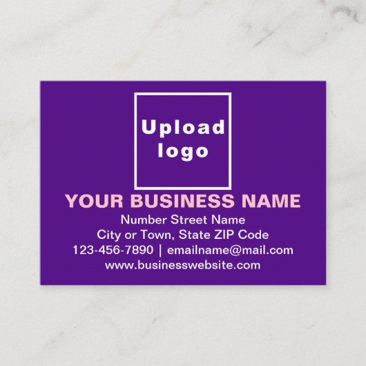 Marque d'entreprise sur petite carte rectangle vio (Devant)