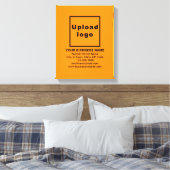 Marque d'entreprise sur toile couleur orange (Insitu(Chambre))
