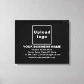Marque d'entreprise sur toile rectangle noir (Recto)
