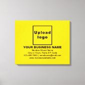 Marque d'entreprise sur toile rectangulaire jaune (Recto)