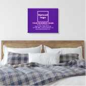 Marque d'entreprise sur toile rectangulaire violet (Insitu(Chambre))