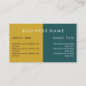 "Marque" des cartes de visite de décorateur (Dos)