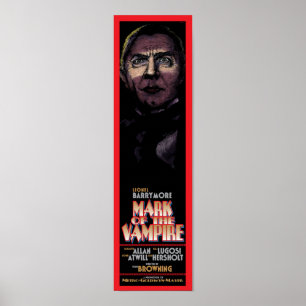MARQUE DU VAMPIRE - POSTER DE FILM CLASSIQUE
