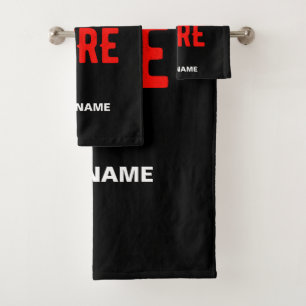 MARQUE ÉLÉGANT MODERNE PERSONNALISABLE NOIR VÉRIFI