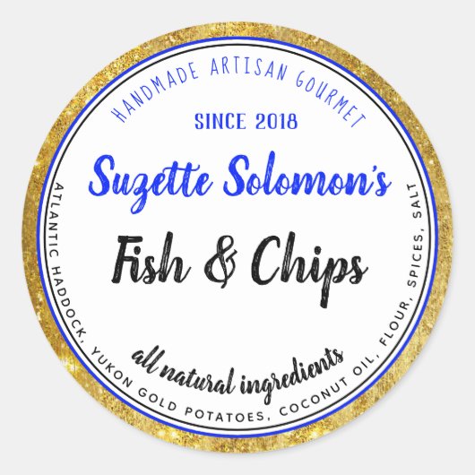 Marque Gold Trim Ingrédients Étiquette alimentaire (Devant)