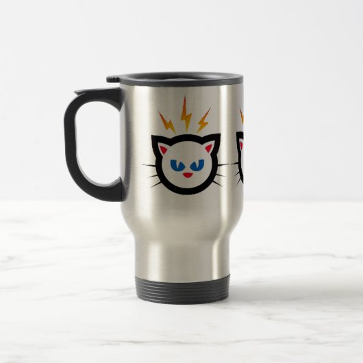 marque kitty face coffee mug indiebuzzrocks (Gauche)