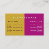 "Marque" les cartes de visite professionnels de (Dos)