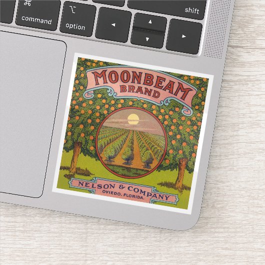 Marque Moonbeam | Étiquette Citrus vintage (Détail)
