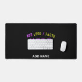 MARQUE NOIRE DÉCORÉE ET MODERNE ET MODERNE RECTANG (Clavier et souris)