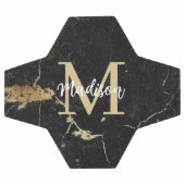 Marque noire d'or initial Monogramme (Plat)