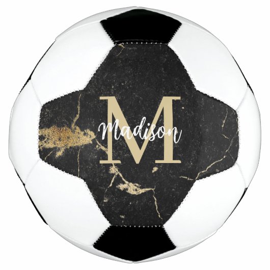Marque noire d'or initial Monogramme (Devant)