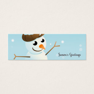 Marque-page bonhomme de neige