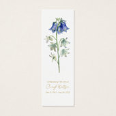 Marque-page de deuil simple Bluebell (Devant)