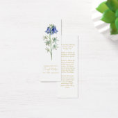 Marque-page de deuil simple Bluebell (Bureau)
