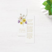 Marque-page de deuil simple de fleur sauvage (Bureau)