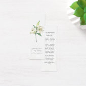 Marque-page de deuil simple en l'honneur de Lily (Bureau)