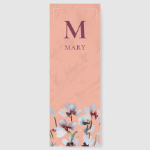 Marque-page élégant à l'aquarelle Fleur des champs