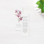 Marque-page mémorial pour funérailles d'orchidée s (Bureau)