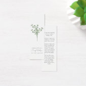 Marque-page mémorial simple Gypsophile pour funéra (Bureau)