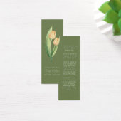 Marque-page mémorial simple pour funérailles de tu (Bureau)