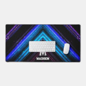 Marque-page métallisé bleu violet chevron Monogram (Clavier et souris)