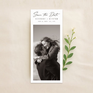 Marque-page Photo de mariage Save the Date à l'anc