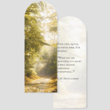 Marque-page photo du parc Golden Morning, citation