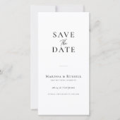 Marque-page simple Photobooth Save The Date (Devant)