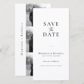 Marque-page simple Photobooth Save The Date (Devant / Derrière)