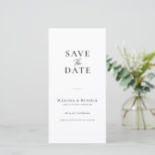 Marque-page simple Photobooth Save The Date (Debout devant)