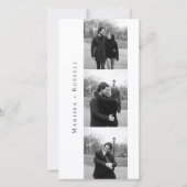 Marque-page simple Photobooth Save The Date (Dos)