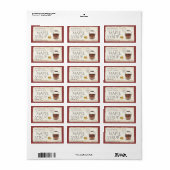 Marque postale 90 Étiquette pour sève de sirop d'é (Feuille entière)