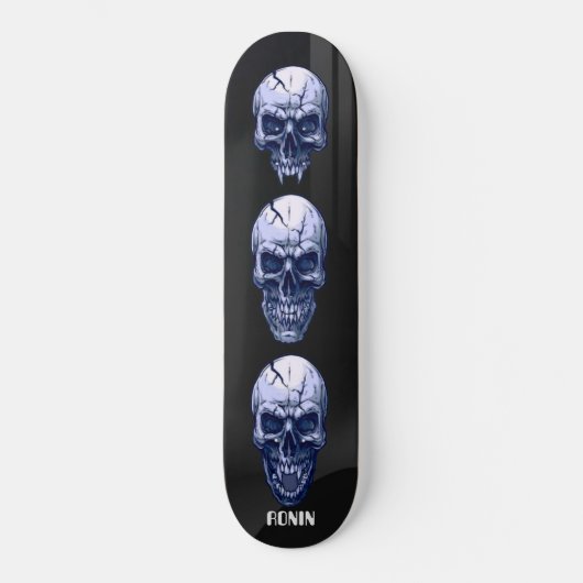 MARQUE RONIN SKID ROW SKULLS Skateboard Deck (Recto)