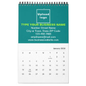 Marque turquoise Green Business sur Calendrier (Jan 2026)