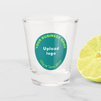 Marque turquoise Green Round Business sur verre à