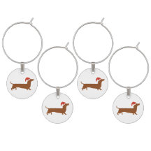 Marque - verres de Noël de Père Noël Wienerdog