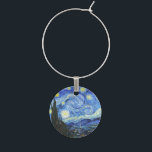 Marque-verres VAN GOGH Starry Nuit<br><div class="desc">"van gogh vincent",  nuit étoilée,  "célèbre peinture",  vintage,  étoiles,  ciel,  "fine art",  bleu</div>