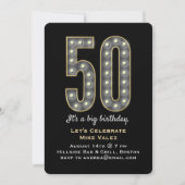 Marquee 50 ans Anniversaire Invitation (Devant)