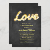  marquee-lampvoet — Shower Invite Kaart (Voorkant / Achterkant)