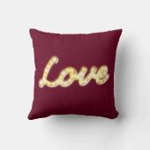  marquee Licht Lichtdenkussen - marsala Kussen (Achterkant)