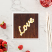 Marquee Lights Napkin - schuurbord Servetten (Insitu)