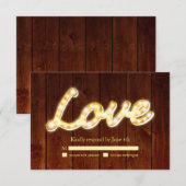 Marquee Lights RSVP - schuurbord (Voorkant / Achterkant)