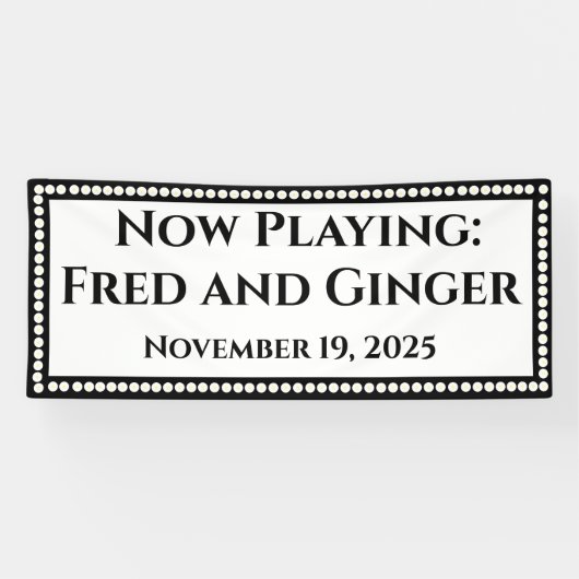 Marquee Wedding Banner (Horizontaal)