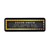 Marquee Zwart & Goud Etiket (Voorkant)