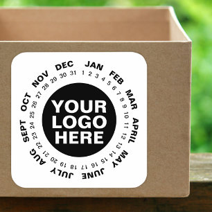Marquer la date - Logo Calendrier Stickers Blanc